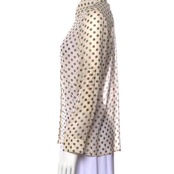 Alice + Olivia Polka Dot print button-up - size small - Picture 2 of 3